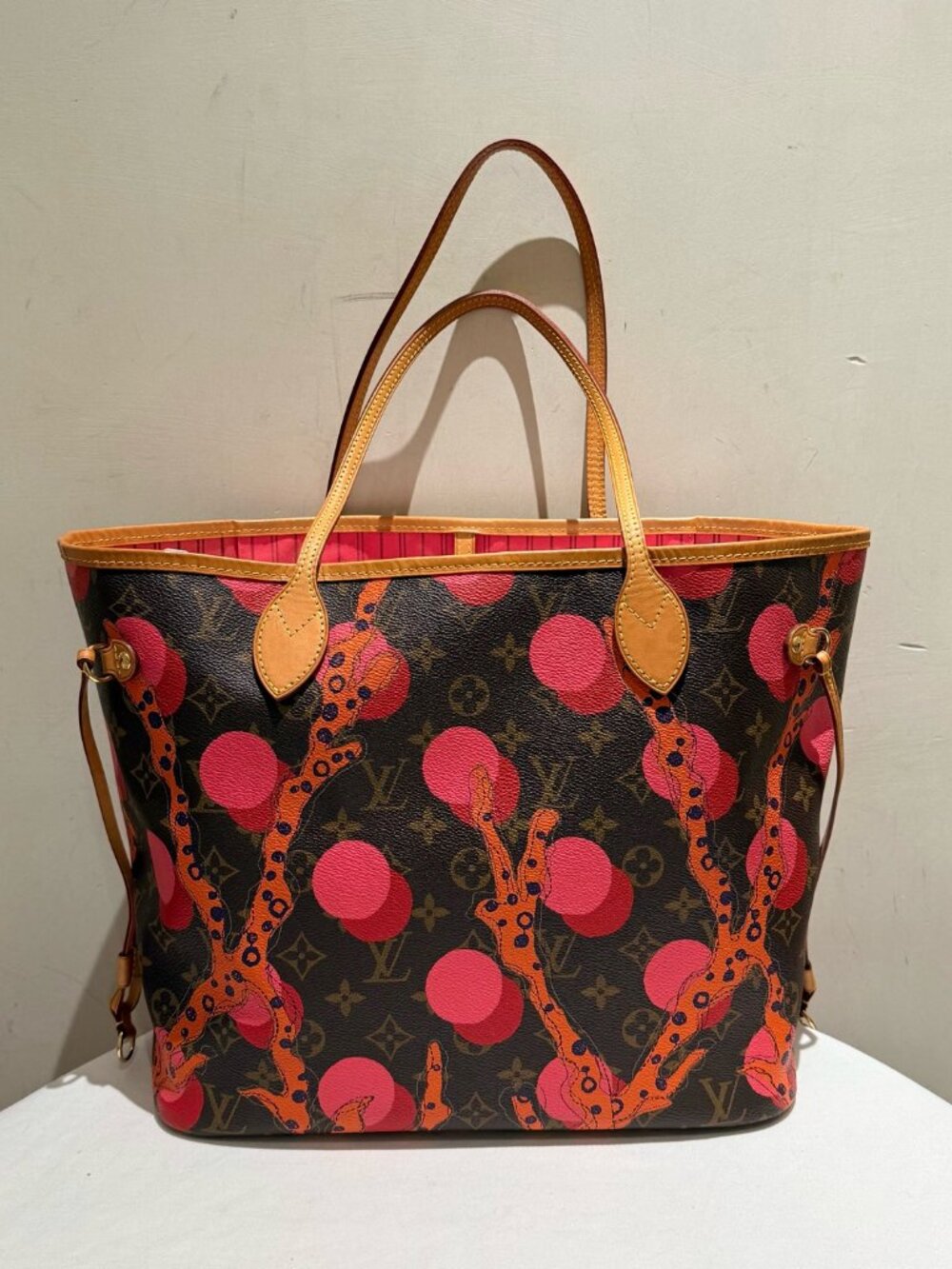 Louis Vuitton Neverfull MM Jungle Coral Limited‑Edition Monogram Tote Handbag